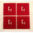 Polyester Square 4 Piece Coaster Set
