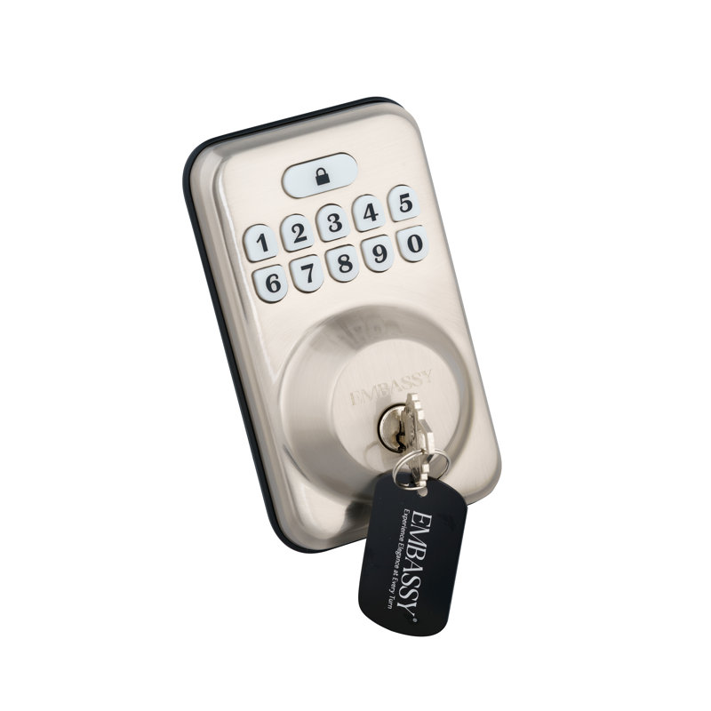 Serrure de porte d'entrée sans clé, Argent