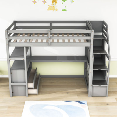 Helmuts Kids Loft Bed with Drawers