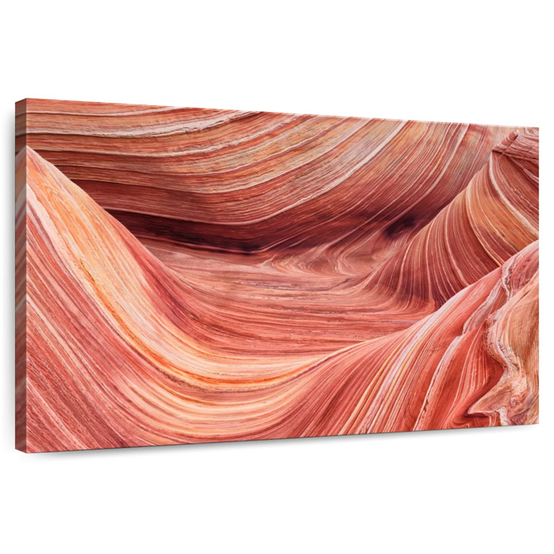 Alvord Wave Rock Formation, H 32 po x l 48 po