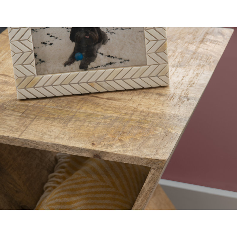 Crabill Solid Wood End Table, Natural