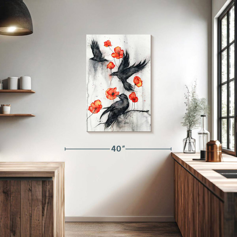 Brampt Ravens, 36" H x 24" W