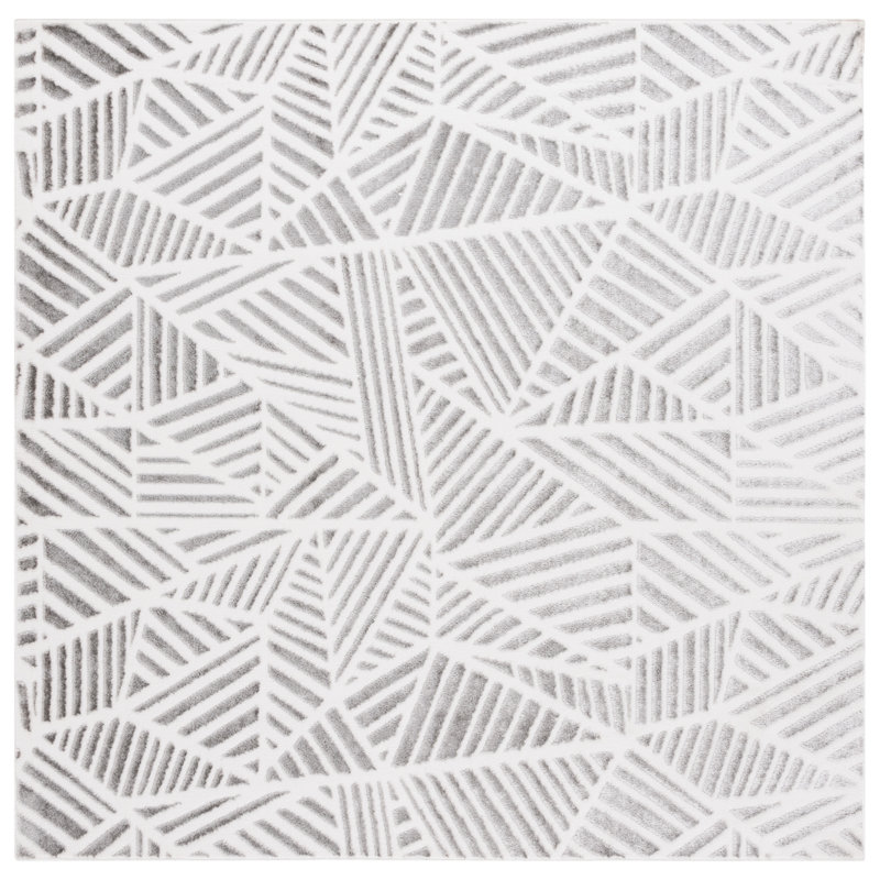 Radoika Performance Geometric Rug, Square 6'7"