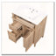 Meuble-lavabo en bois massif de 30 po avec tiroir rabattable et fermeture en douceur-1296427781-1296427783