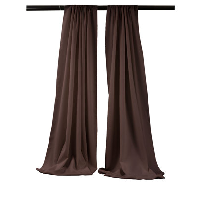 Paire de rideaux semi-transparents en polyester Angiens