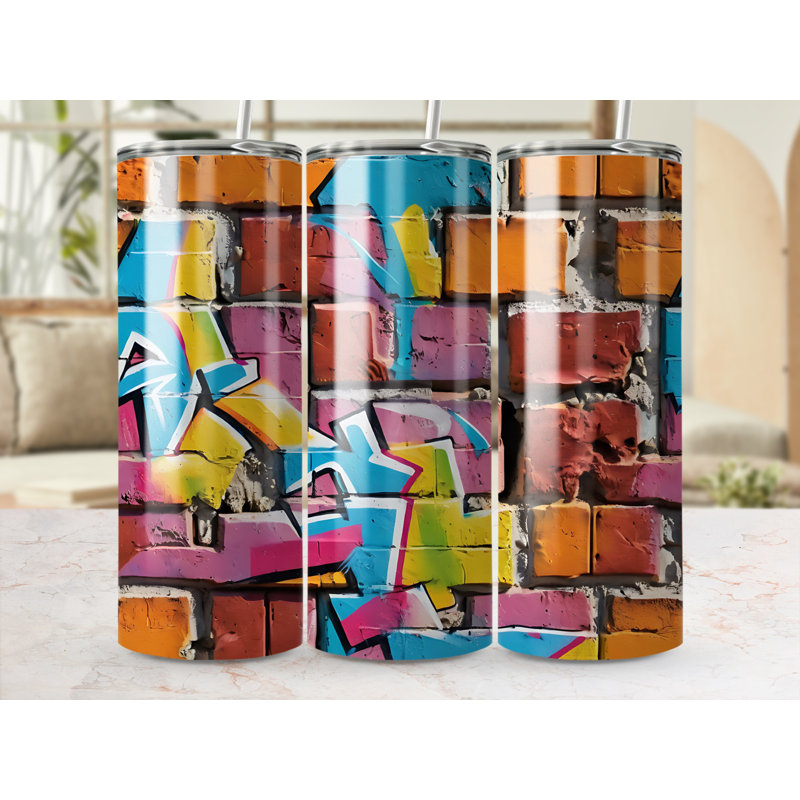 Choose Handmade Tumblers 591ml Vacuum Insulated Stainless Steel (18/8) Travel Tumbler with Straw