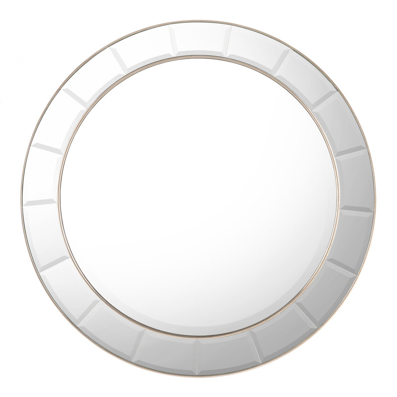 Discus Round Mirror, Silver