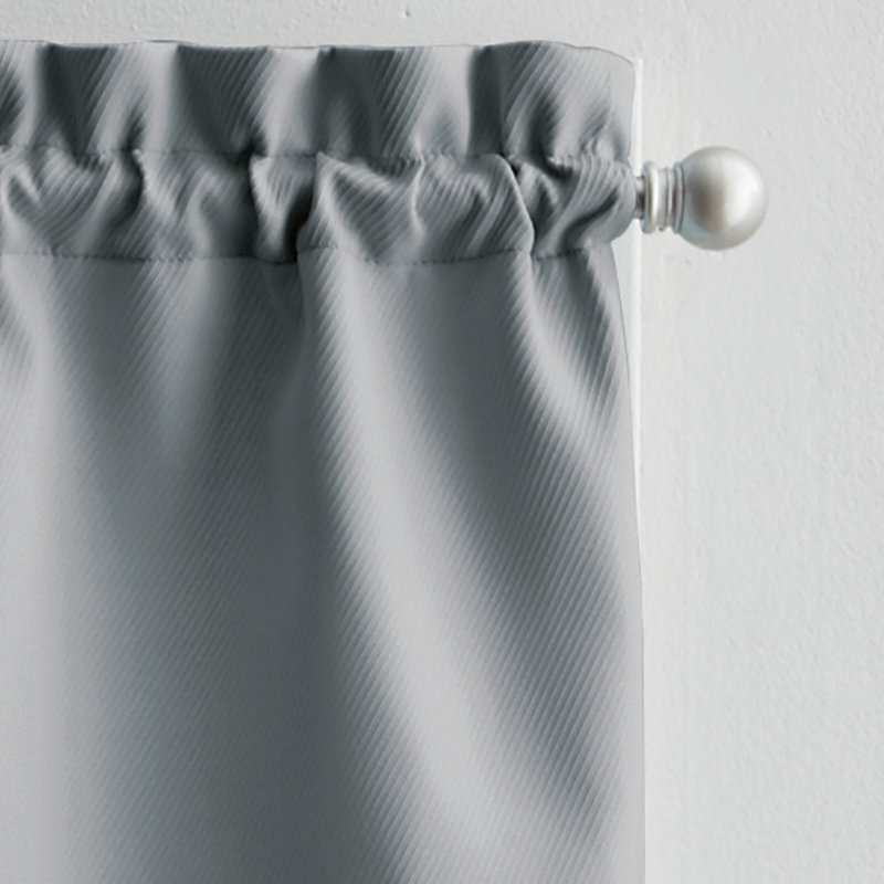 Ensemble de 3 rideaux de cuisine Quiroz, gris