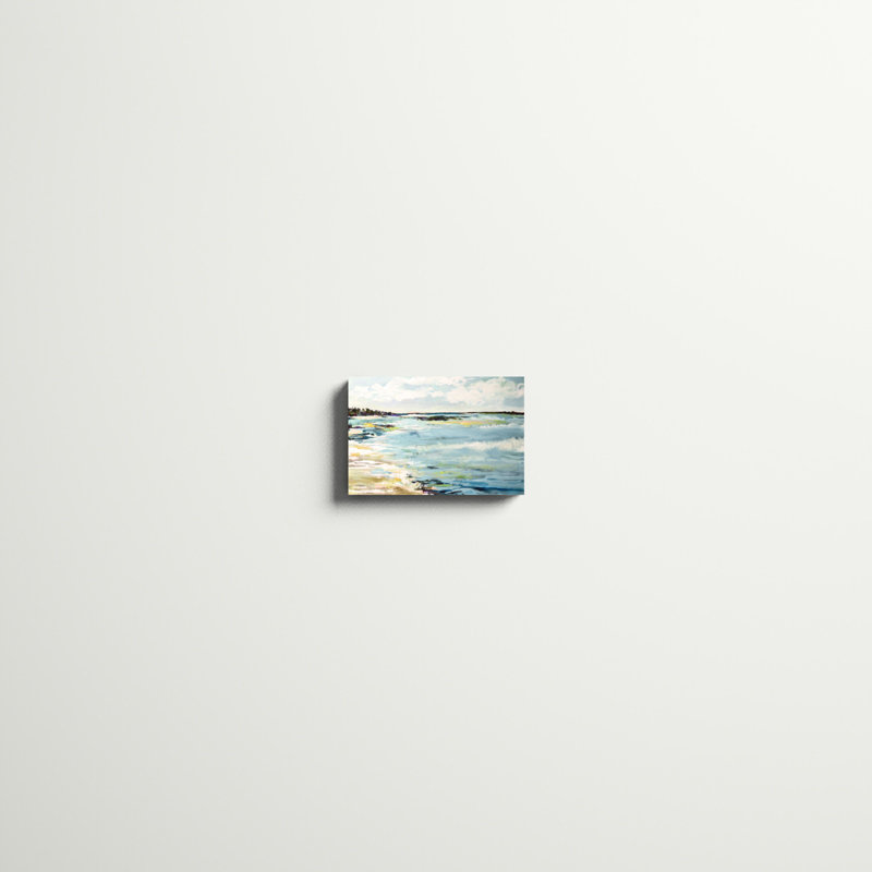 «Beach Surf III» par Karen Fields - reproduction d'art sur toile tendue, H 8 po x l 12 po