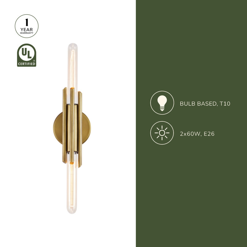 Torres 2 - Light Vanity Light, Polished Nickel
