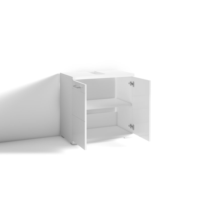 Pegues Bathroom Storage Cabinet, White