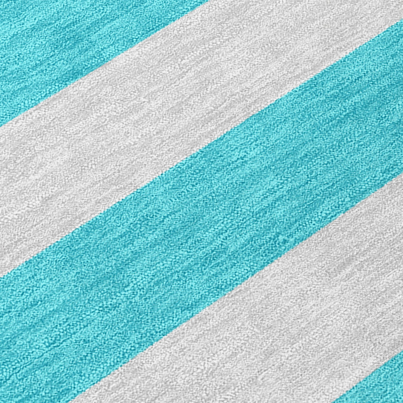 Spuyten Washable Striped Indoor / Outdoor Rug, Rectangle 10' x 14'
