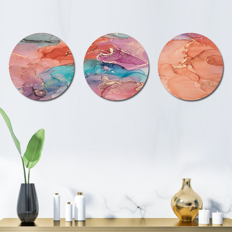 Glam Abstract Wall Decor on Metal