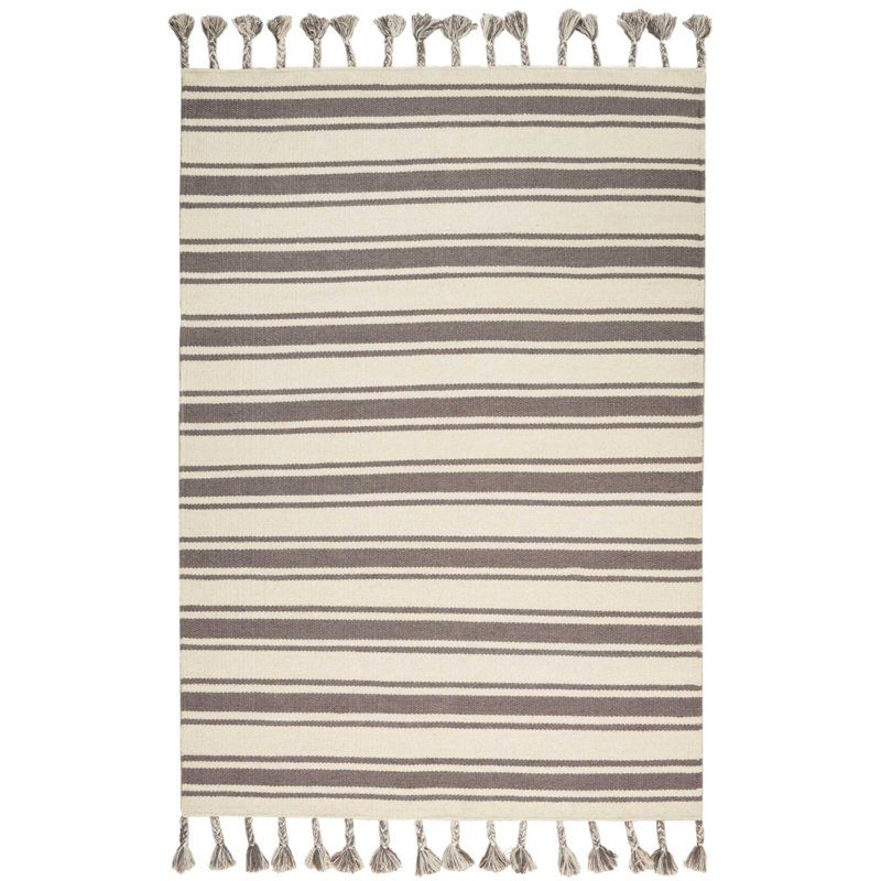 Armittie Striped Indoor Rug, Rectangle 4' x 6'6"