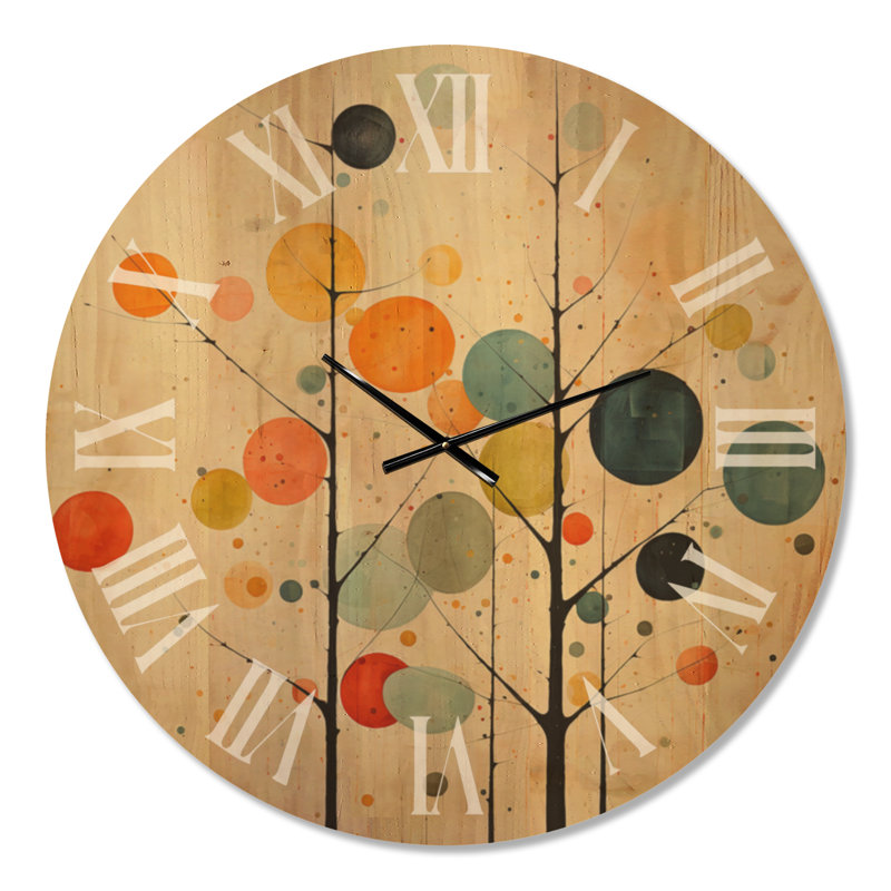 Horloge murale Mid-Century, Oversized