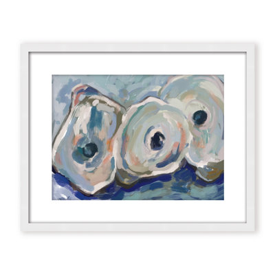 Coastal Retreat Pearlescent Elegance: Oyster Abstract