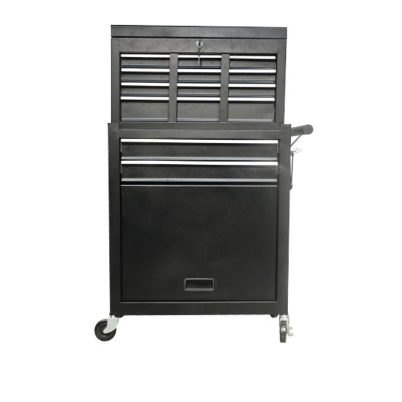 8-drawer large-capacity mobile toolbox, wheeled and drawer-equipped removable cabinet-style toolbox, lockable removable toolbox