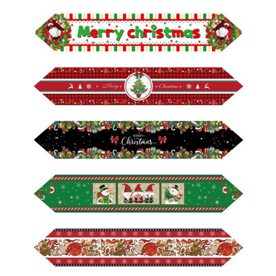 71"X12" Christmas Table Runner Style 02 Multicolor