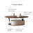 Light luxury oval storage coffee table