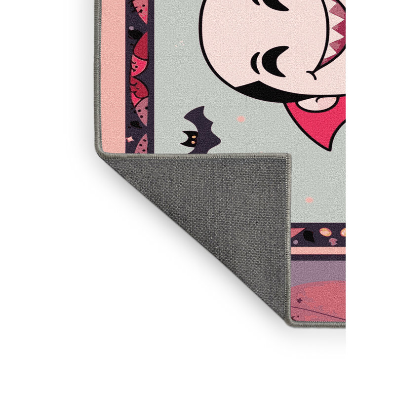 Tapis de vacances d'Halloween The Holiday Aisle®, Rectangle 7 pi x 9 pi