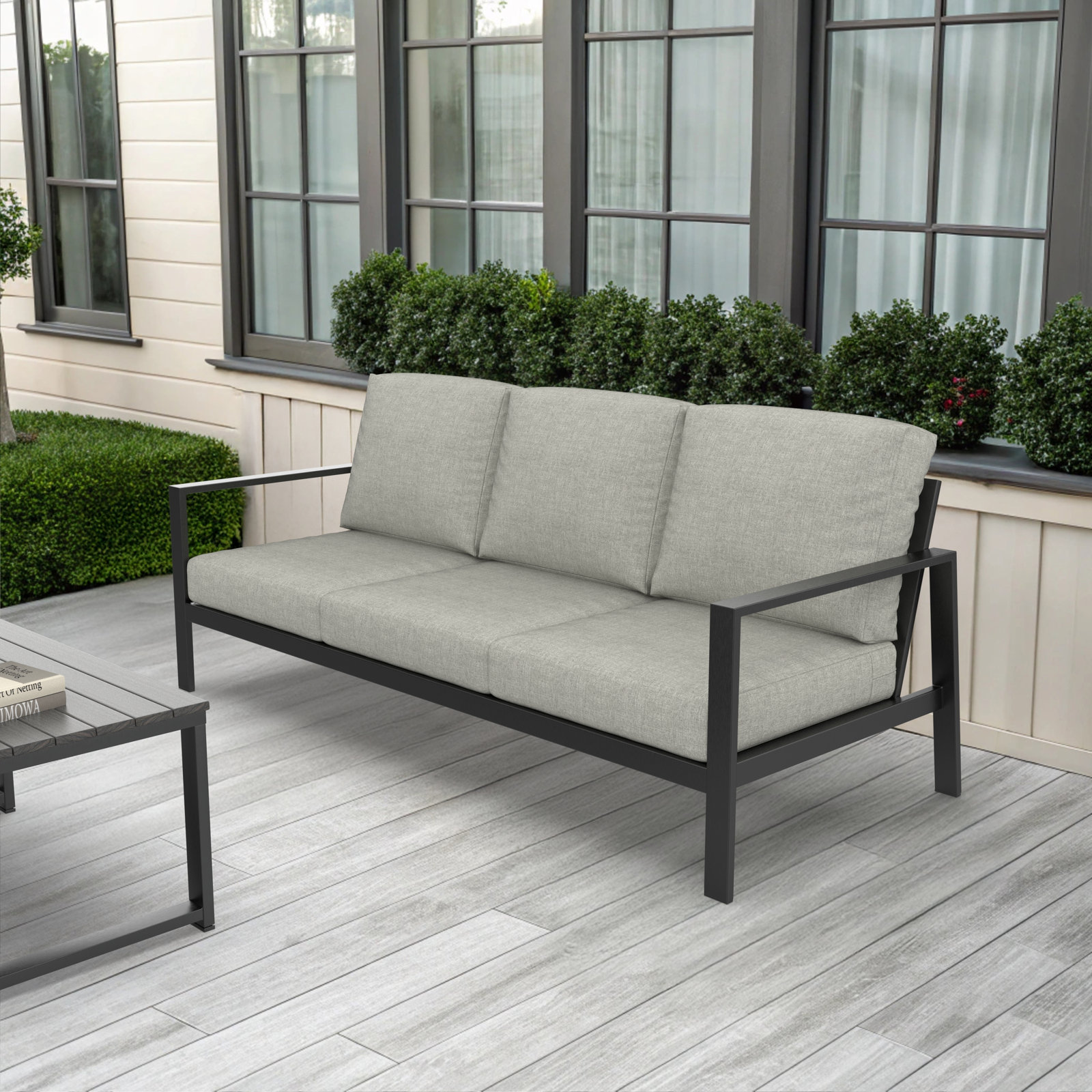 Townsend 80" Sunbrella® Patio Sofa, Sunbrella® Canvas Granite , No, Bare / None