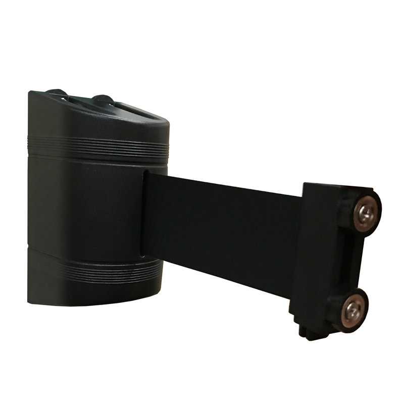 Barrière murale magnétique rétractable L 120 po (noir)