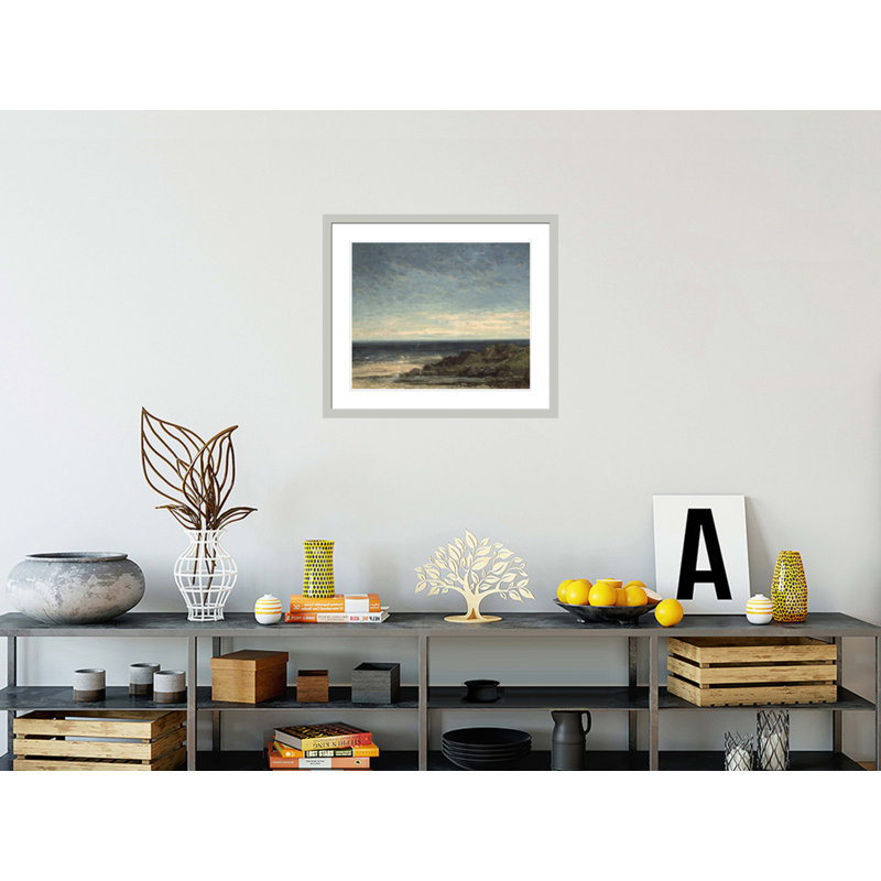 The Sea by Framed Giclee Print, 23.5" H x 27.16" W