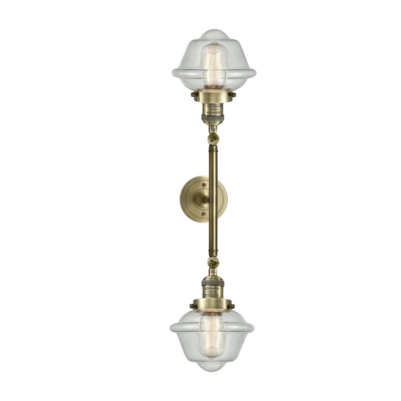 Gebhart 2 - Light Dimmable Vanity Light, Antique Brass, Seedy, Bulb Not Included
