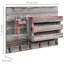 Wall Storage Organiser with Key Hooks/Mail Storage