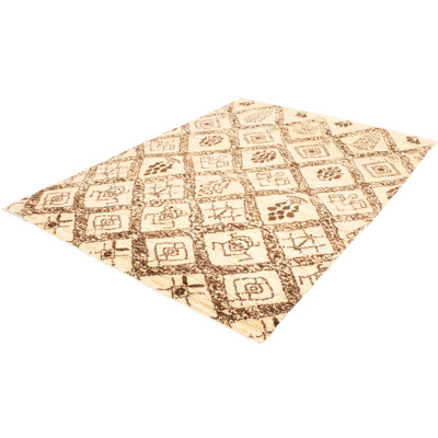 Tapis décoratif en laine noué à la main de conception unique 9 pi 8 po x 13 pi 10 po Aurelus noué à la main