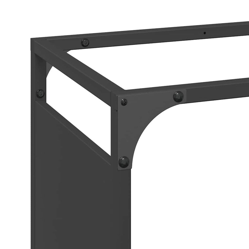 Acier laminé à froid noir 23,6 x 11,0 x 35,4 po vidaXL, Noir