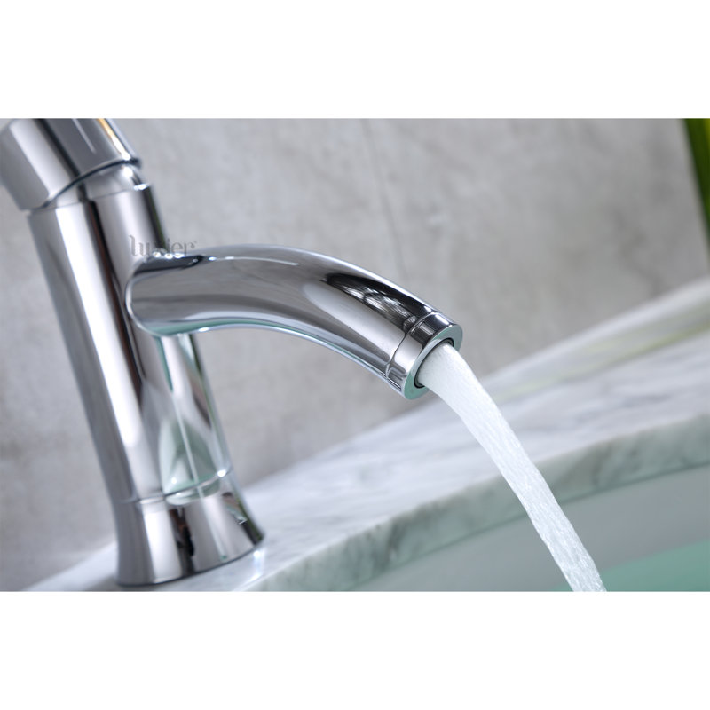 Single Hole Bathroom Faucet with Drain Assembly, Chrome