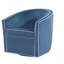 Fauteuil pivotant bleu Kendall-474079973