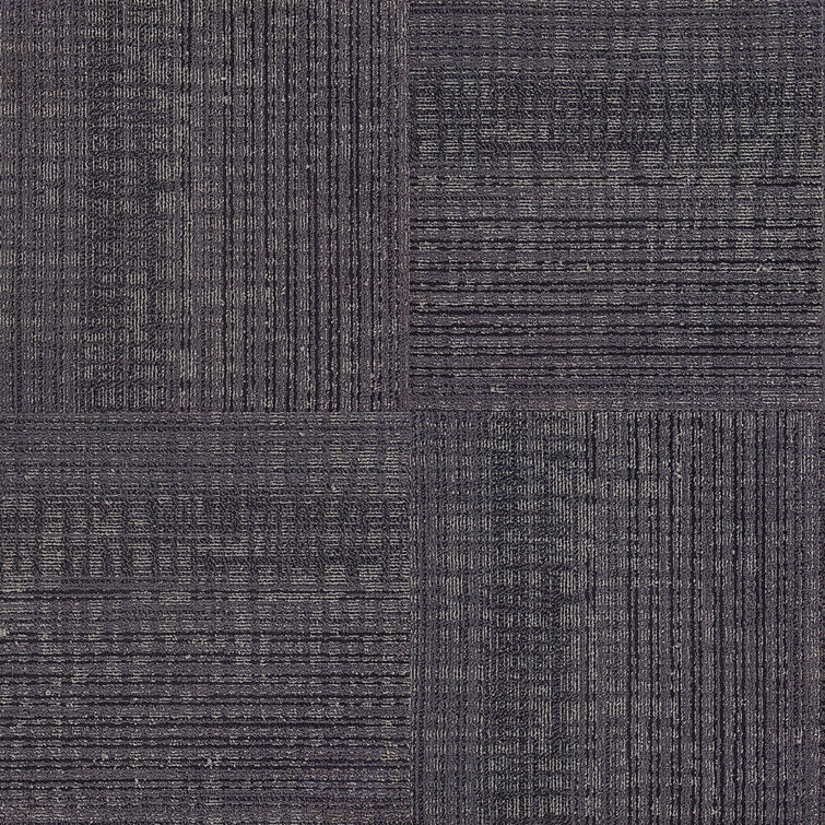 19.7'' W x 19.7'' L Multi Level Loop Polyester Carpet Tile