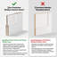 28 po. X 80 po. Plaque de bois blanche minimaliste moderne seulement avec surface apprêtée personnalisable