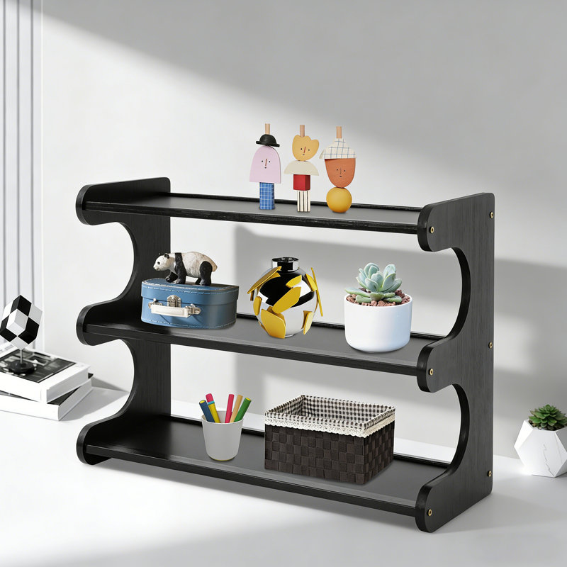 Rangement à 3 niveaux pour tasses à café, porte-tasses pour comptoir, porte-tasses en bambou