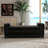 66.34 Inches Black Sherpa Fleece Upholstered Bench / Daybed / Ottoman With Black Solid Wood Legs And 2 Bolster Pillows, Ideal For Bed End, Bedroom, Living Room, Entryway-1153895088-1153895090