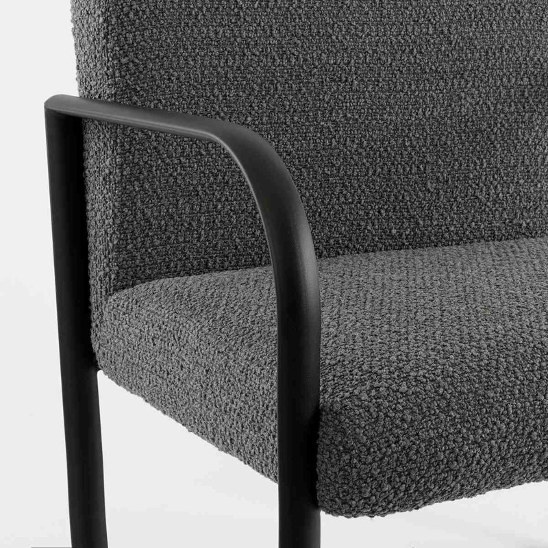 Earleville Upholstered Armchair, Grey