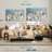 " White Spa Essentials " 3 Piece Art Print-98864617