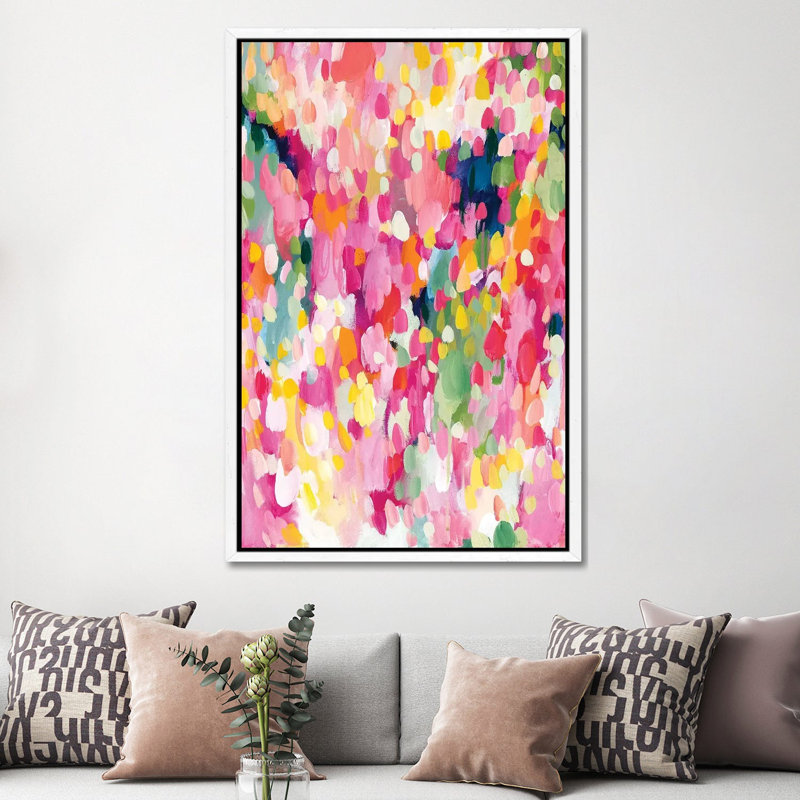 The Way You Make Me Feel by Amira Rahim - Painting on Canvas, White Framed, 152.5 cm H x 101.5 cm W