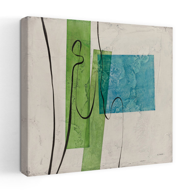 Harmonie I, art moderne abstrait, H 18 po x l 18 po