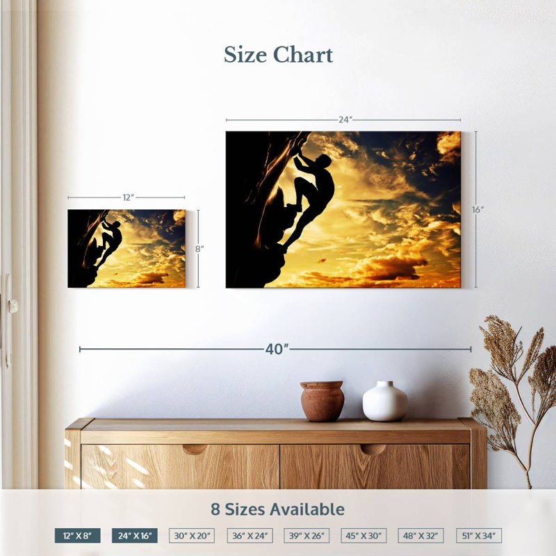Sireci Free Climbing, 16" H x 24" W