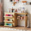 Table de couture pliante avec capteurs à 3 couleurs, station de bricolage avec prises de courant