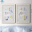«Wash Your Hands», ensemble de 2 reproductions d'art sur toile encadrées-35045208-35045211