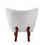 White Wingback Chair - Comfortable Seat And Back Elegant Soft Construction