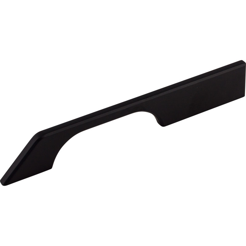 Tapered Bar pull, Flat Black, 7" Center to Center