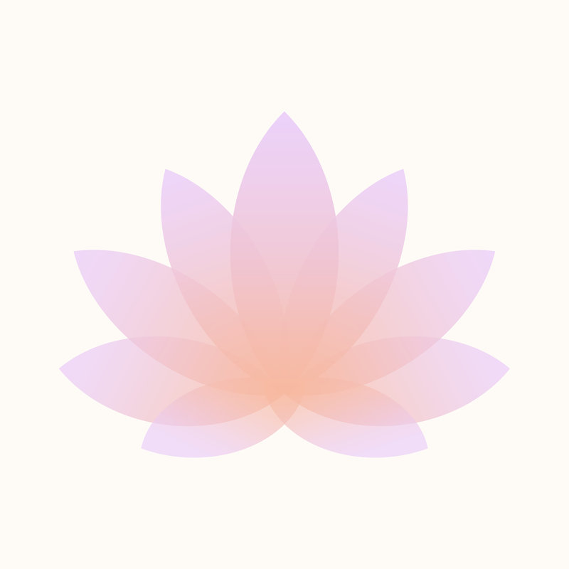 «Minimal Lotus Flower III» par Color Poems - impression, H 12 po x l 12 po, Toile tendue, Non