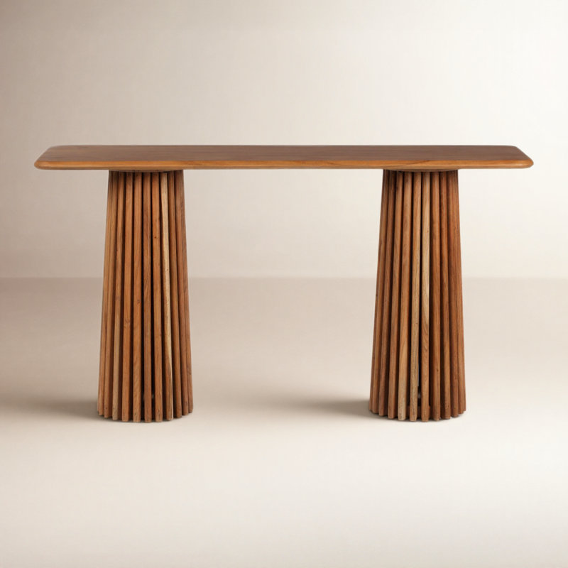 Roanne 55'' Solid Wood Console Table, Natural