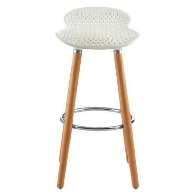 Kai Counter Stool with Solid Wood Frame