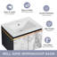 Meuble-lavabo mural 24 po avec comptoir en céramique